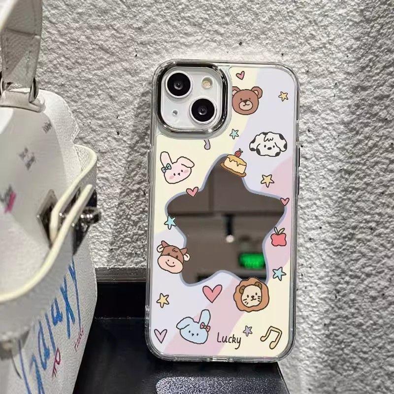Mirror star animal iPhone11promax Apple 11 mobile phone case 11 cartoon 11 mirror 11 cute 11 female