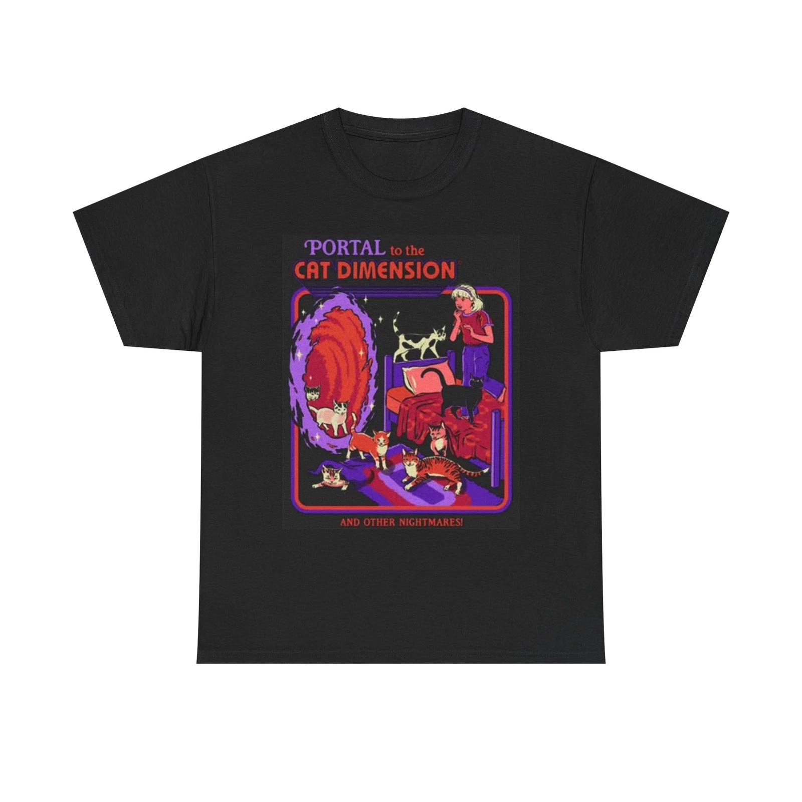 Men s and Women s T-shirts Cat Dimension Graphic M