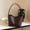 Stylish Korean Woven Underarm Bag – Trendy Mother-Child Shoulder Handbag for Casual Commute