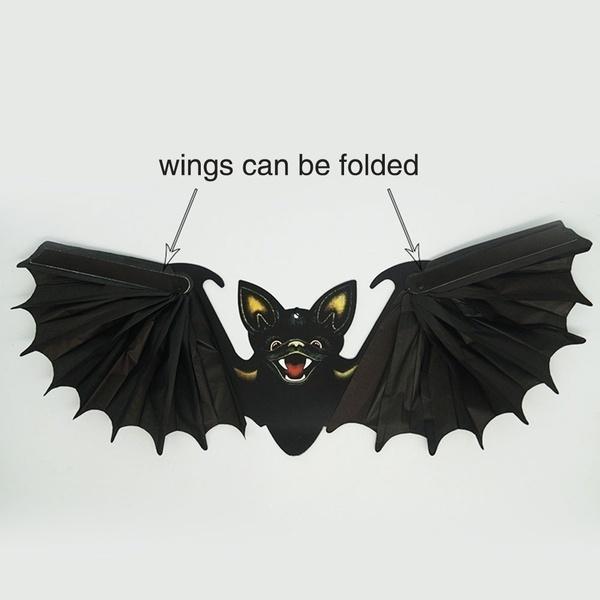 1PC Halloween Bat Toys Prop Foldable Horror Party Supplies DecorationsParty Decoration