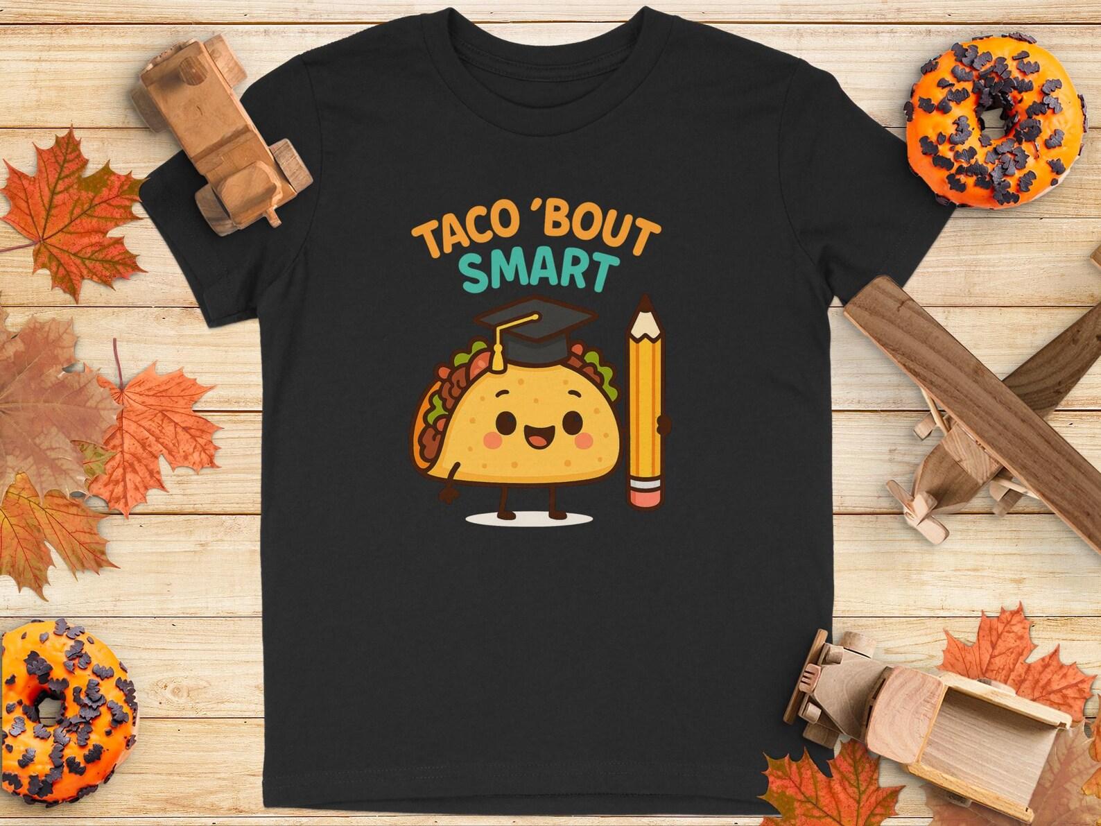 Taco Bout Smart T-Shirt: Funny Graduation Pun Tee * Youth T-Shirt 120