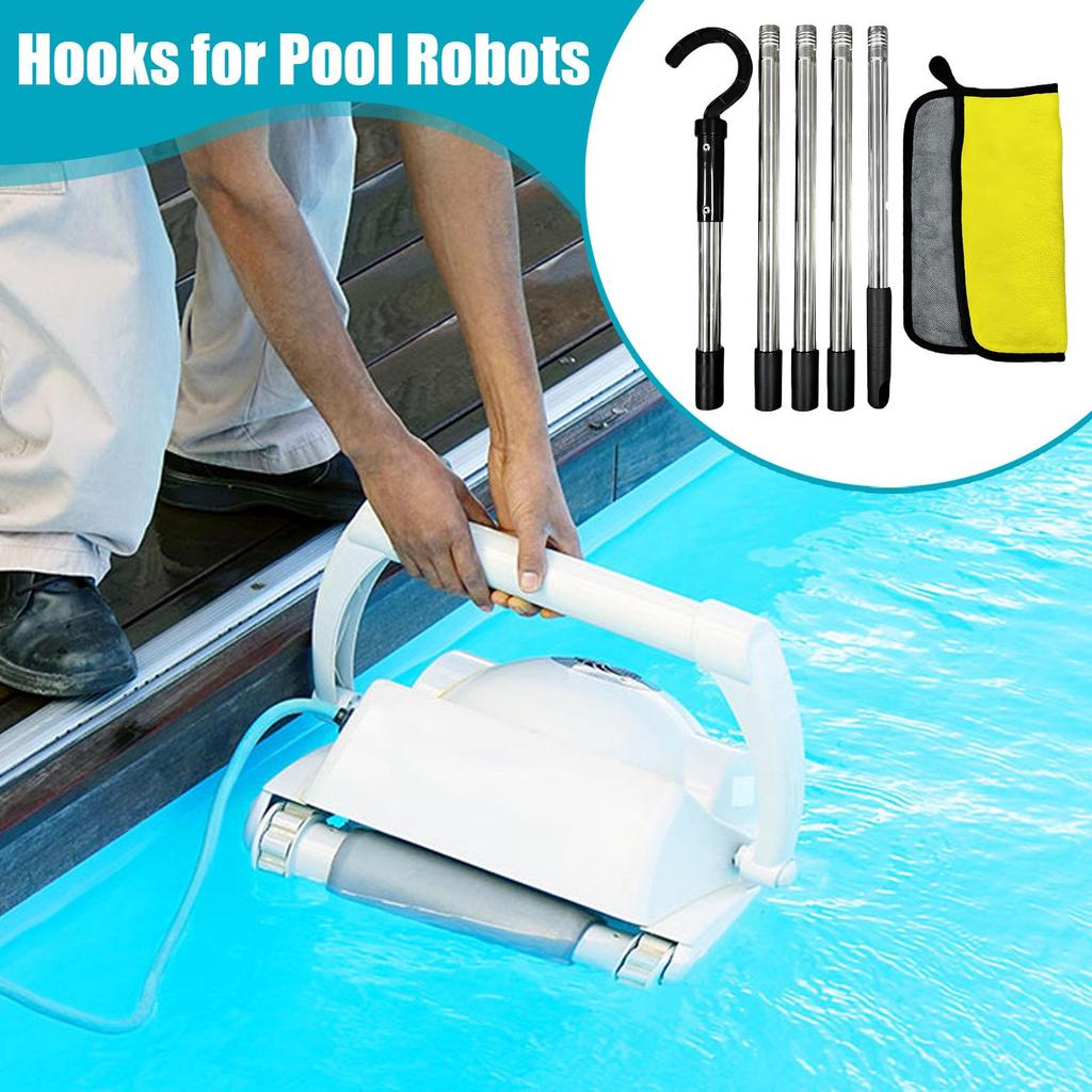 4/5-teiliger Haken für Poolroboter-Entnahme, verstellbare Reiniger-Ersatzteile für Boden-Unterwasser-Poolreinigung