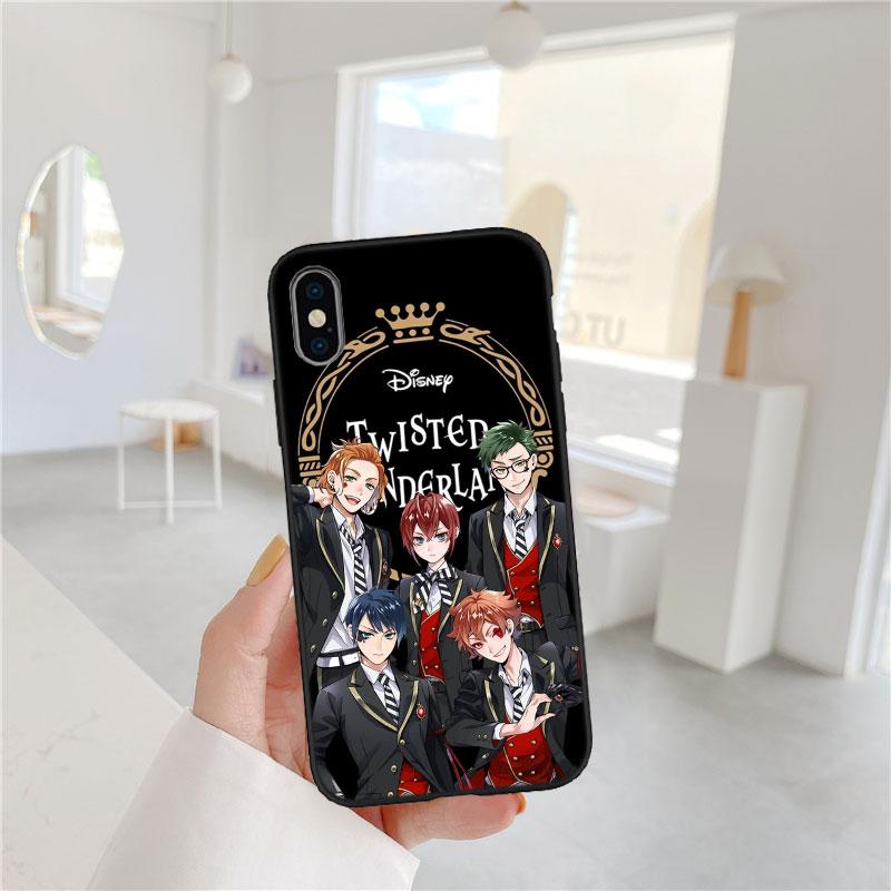 CJ102 Twisted Wonderland Soft Shell Phone Case for Xiaomi Poco C40 C50 C51 C55 C65 C71 C75 F3 F5 F6 F7 M2 M3 Pro Ultra
