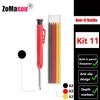 Reuseable Long Head Deep Hole Markers Pen Pencils Solid Carpenter Refill Leads Built-in Sharpener Woodwork Construction Tools
