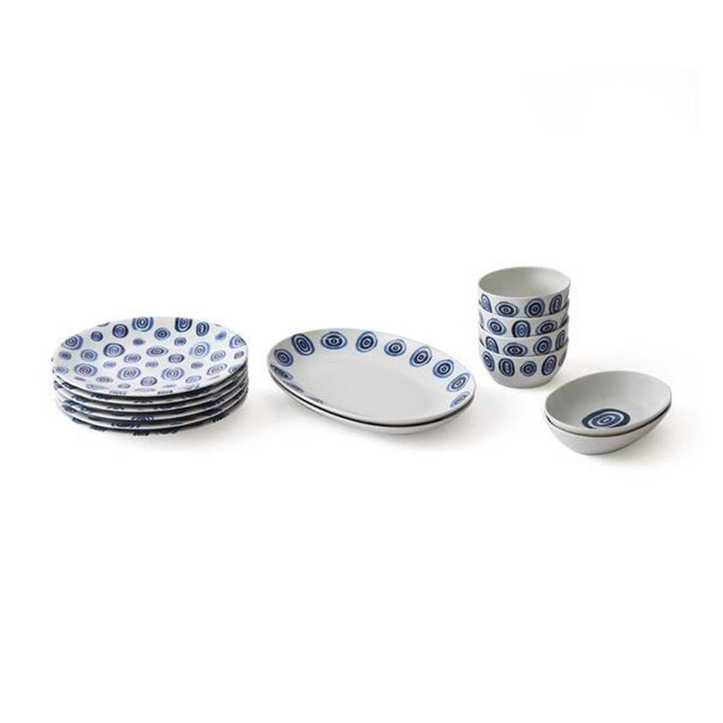Kütahya Porcelain Bluesse 14 Piece Breakfast Set