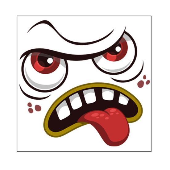 

Funny Expression Toilet Sticker Humorous Toilet Seat Cover Sticker Self Adhesive Expressive Face Toilet Lid Decal for Bathroom Washroom Wall Decor A