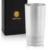 SaintGraal Highball Glass, Mug, Tumbler, Vacuum Insulated, Perfect for Father's Day, Birthday Gift, Men's Beer Gift, 600ml (Silver)