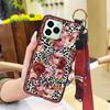 Fashion Elderly Lady Phone Case For Oukitel C21 Pro Phone Holder Shockproof Anti-knock Waterproof Wrist Strap Soft Case