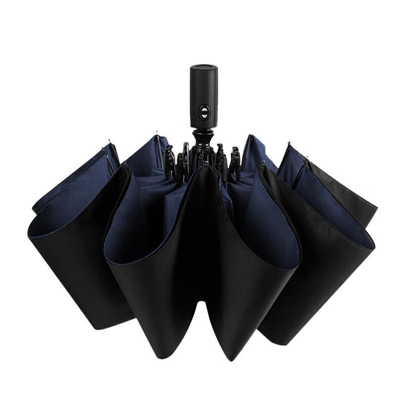 Трехполюсный автоматический деловой двухслойный зонт