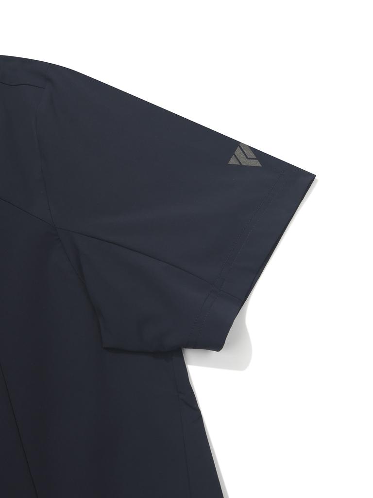 K2 Ktr Airdive Woven Short Sleeve Round Neck T-Shirt_Midnight Navy