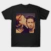 Men Black Print T-shirt X-Files Fanart No-Cut Transfer Paper Print Cotton Tshirt