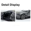 1:43 V12 Alloy Models Diecast Toys Cars Doors Opened Rubber Tires Metal Body Display Box Miniature Vehice Christmas Holiday Gift
