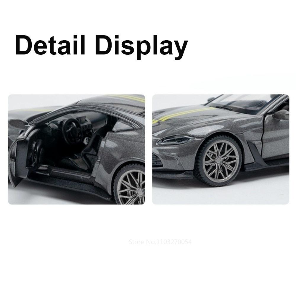 1:43 V12 Alloy Models Diecast Toys Cars Doors Opened Rubber Tires Metal Body Display Box Miniature Vehice Christmas Holiday Gift