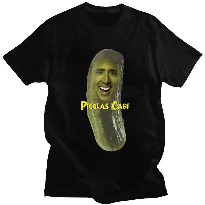 Custom Male Picolas Nicolas Cage T Shirt Short-Sleeve Cotton Tshirt Classic T-shirt Casual Tee Loose Fit Clothing - Men s Sum... S разноцветный