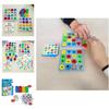 Double Geometric Color Matching Interactive Building Block Board Game For Kids