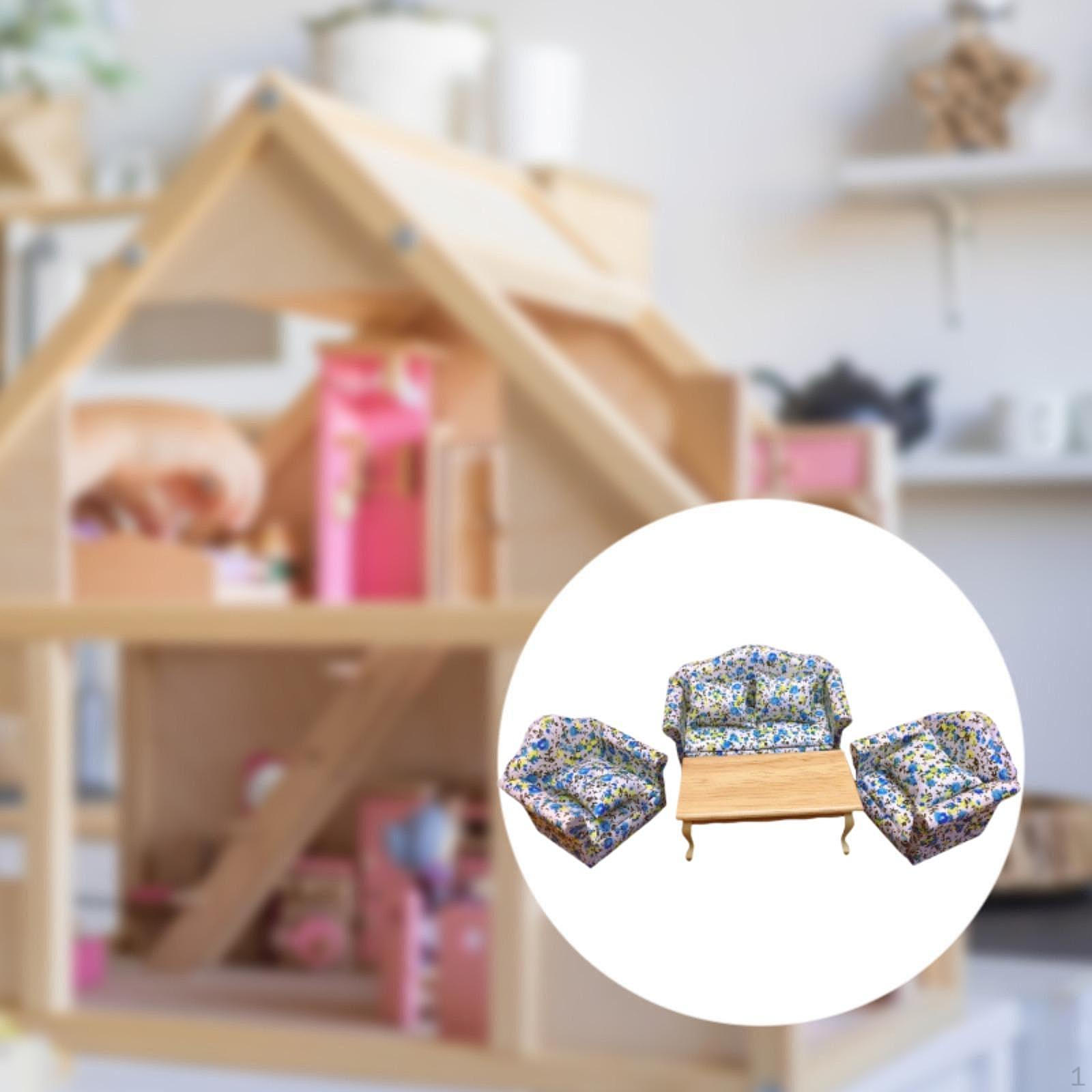 

1/12 масштаб кукольный диван декор аксессуары имитация ролевые игры реквизит style F