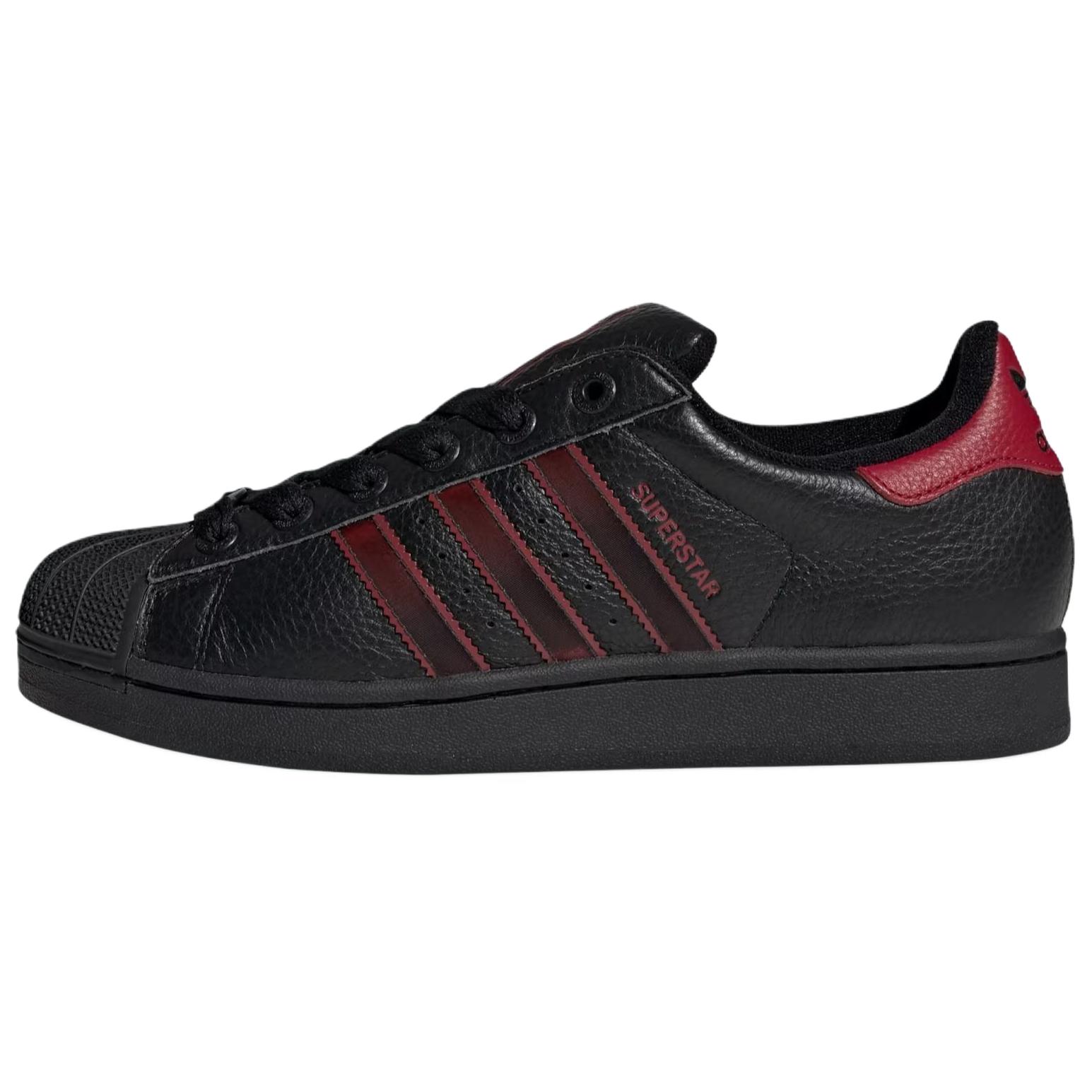 Adidas Originals Superstar 2 Comfortable Versatile Sneakers Unisex Sneakers Black JR7316 38