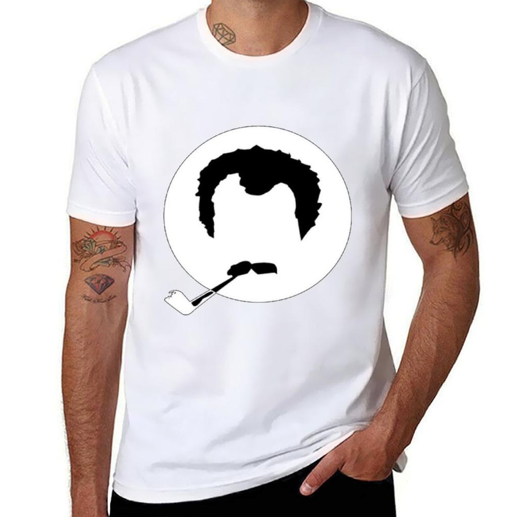 Georges Brassens T-Shirt Trendiges Lässiges Kurzarmhemd