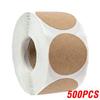 100-500Pcs Vintage Kraft Paper Stickers Scrapbook Gift Stationery Label Stickers Handmade With Love Thank You For The Stickers