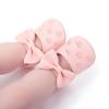 Girl Baby Princess Shoes Preschool Children's Anti slip Flat Bottom Soft Sole Cotton Baby Bed Shoes Cute Bow Baby Walking Shoes