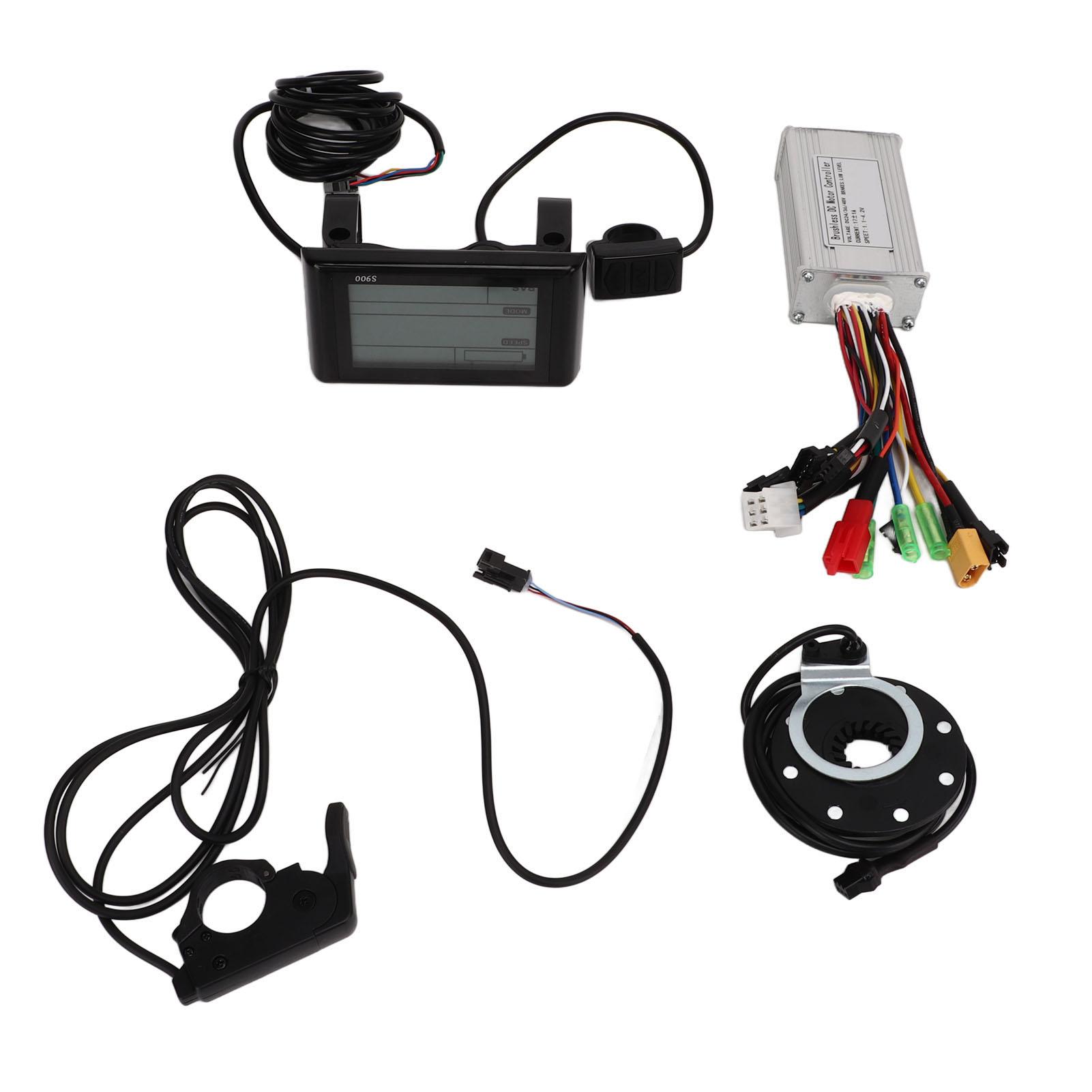 

Motor Brushless Controller Sine Wave 3 Modes Thumb Trottle LCD Display 24V 36V 48V 17A