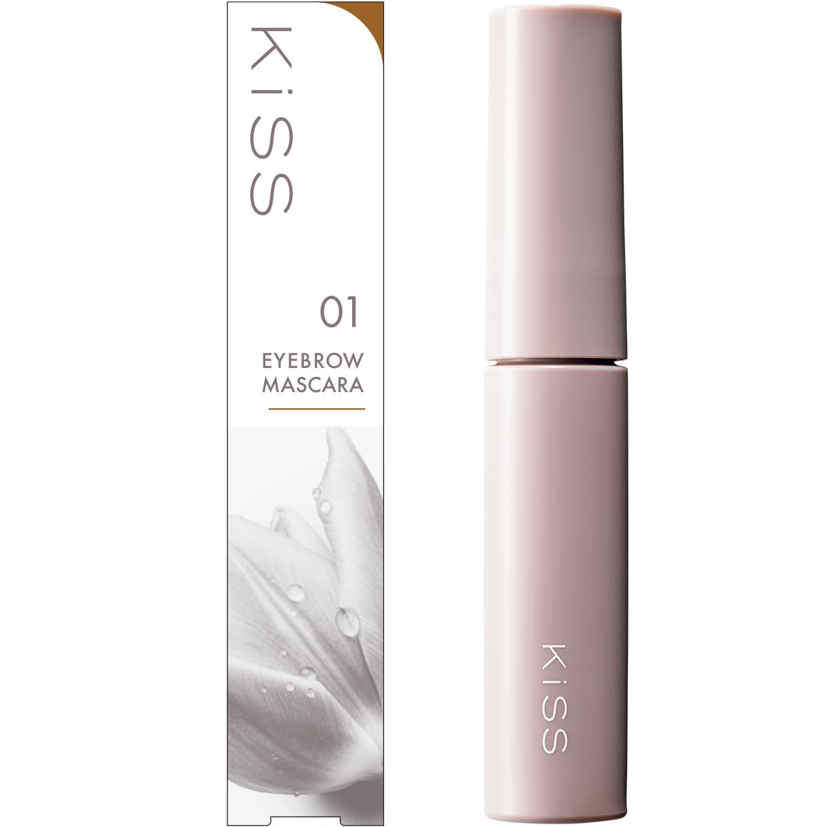 Kiss Styling Eyebrow Mascara 01 Natural Brown 6g - Soft color payoff, easy-to-use small brush, soft wax.