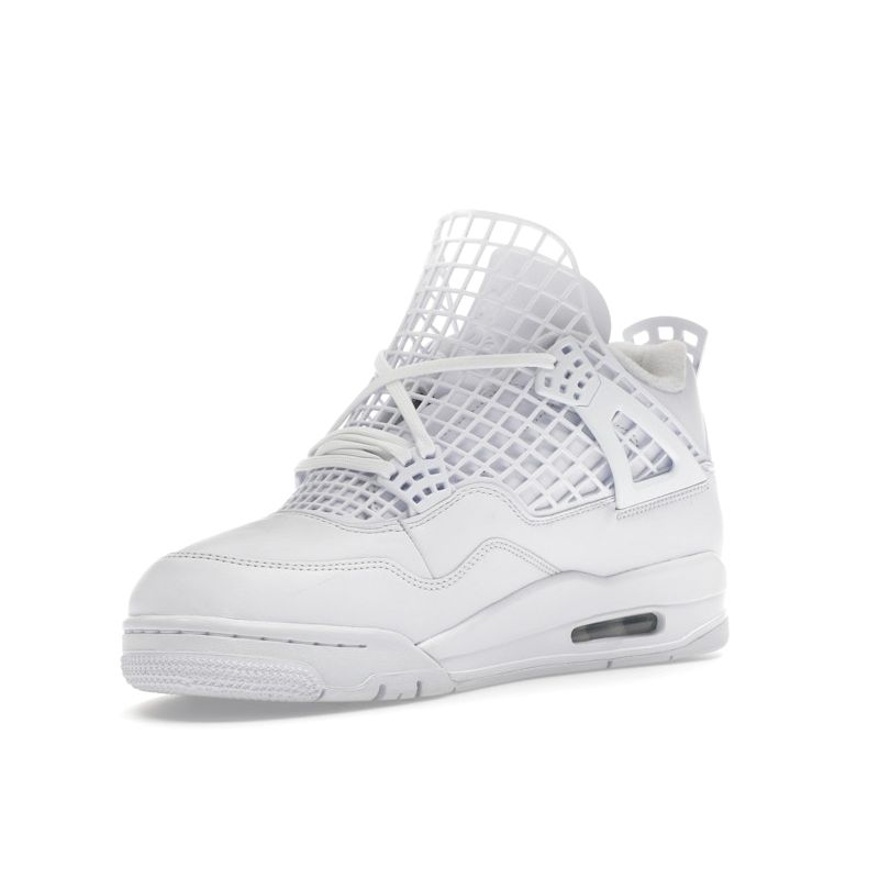 Air Jordan 4 Retro Net - White Women Sneakers Phantom Metallic-Gold FN7251-107
