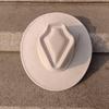 Heart Vegan Suede Hat Blank with Logo Engraving  Autumn/Winter Hats for Men and Women Hat for Burning Heart Wide Brim Hat