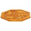 Tabletop 40x40x2 cm Octagonal Solid Acacia Wood
