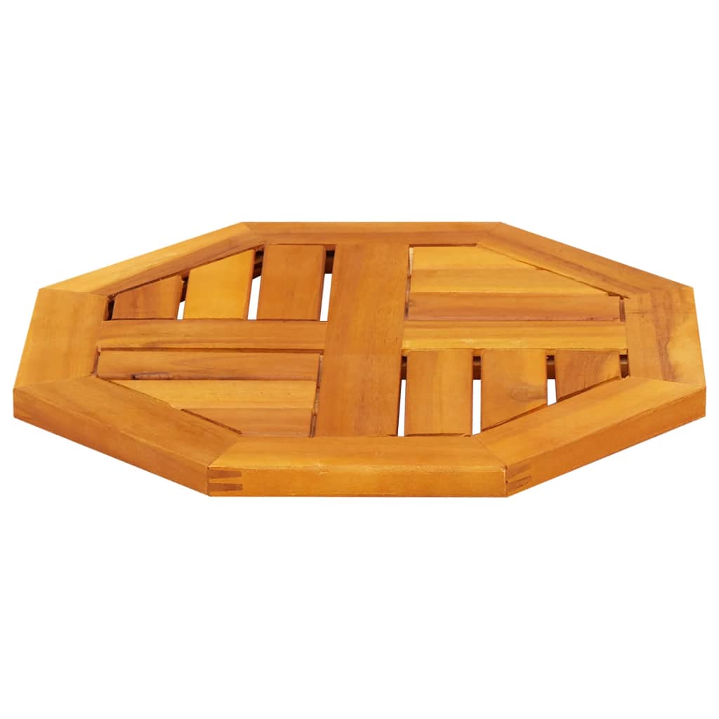 Tabletop 40x40x2 cm Octagonal Solid Acacia Wood