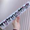 Korean Kuromi Black Hair Clip: Cute Children's Hair Accessories with BB Clip & Rubber Band.
