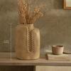 Niraan Handcrafted Ecomix Cane Vase - Sustainable Boho Modern Home Decor - Eco-Friendly Floral Accent Piece