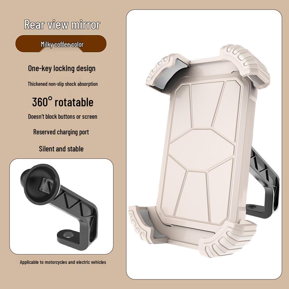 Shockproof Anti-Shake Phone Holder for Electric Vehicles & Motorcycles - Ideal for Navigation and Outdoor Cycling