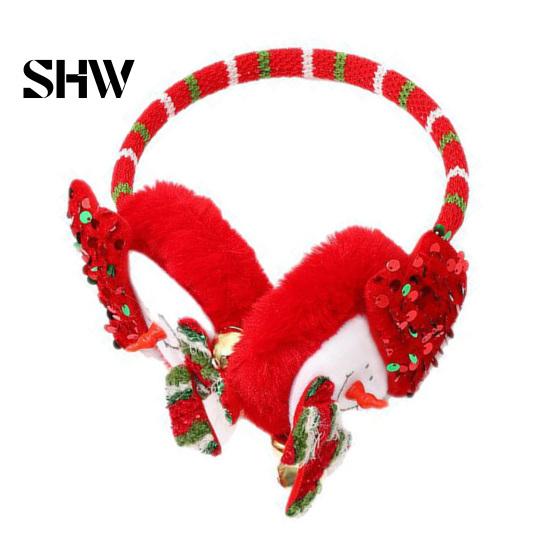 Cold Weather Accessories for Outdoor Activities Christmas Earmuffs, Winter Warm Ear Warmers, Seasonal Festive Pattern Muffs Eve Prints And Parties