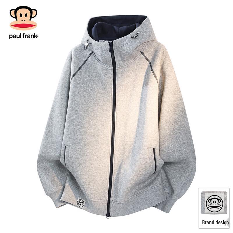 Paul Frank Men s Colorblock Hooded Cardigan Sweatshirt L