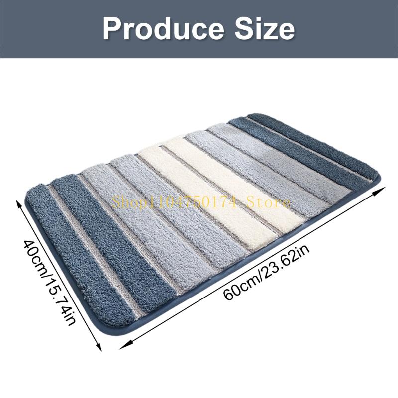 Quick Dry Bath Mat Nonslip Thick Absorbent Machine Washable Soft Bathroom Rug top sale