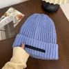 Big head circumference thick wool hat women's autumn and winter new thickened warm ear protectors knitted hat showing a small face and cold-proof gra
