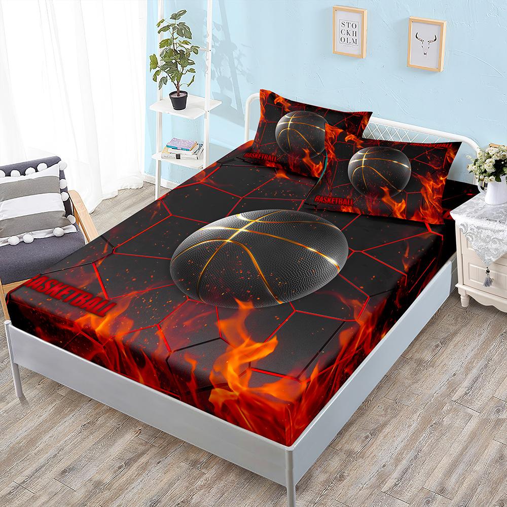 Three-Piece Mattress Mattress Cover Sports Mba Basketball Mattress Protective Cover