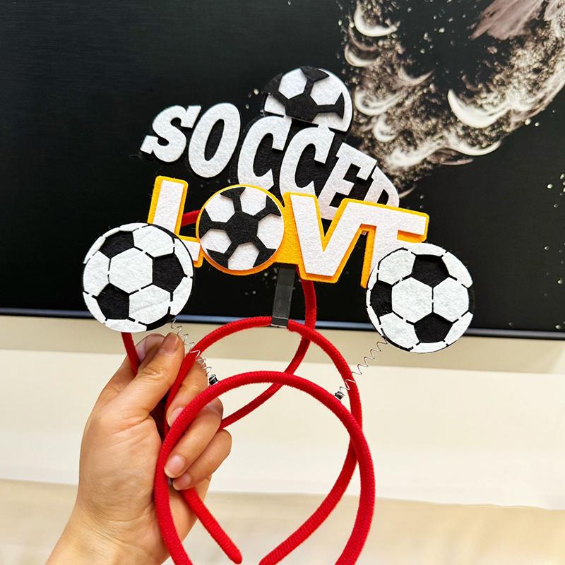 Cartoon Football Cheering Hairband Headband Headwear Hair Accessories Fan Support Prop Party Decoration