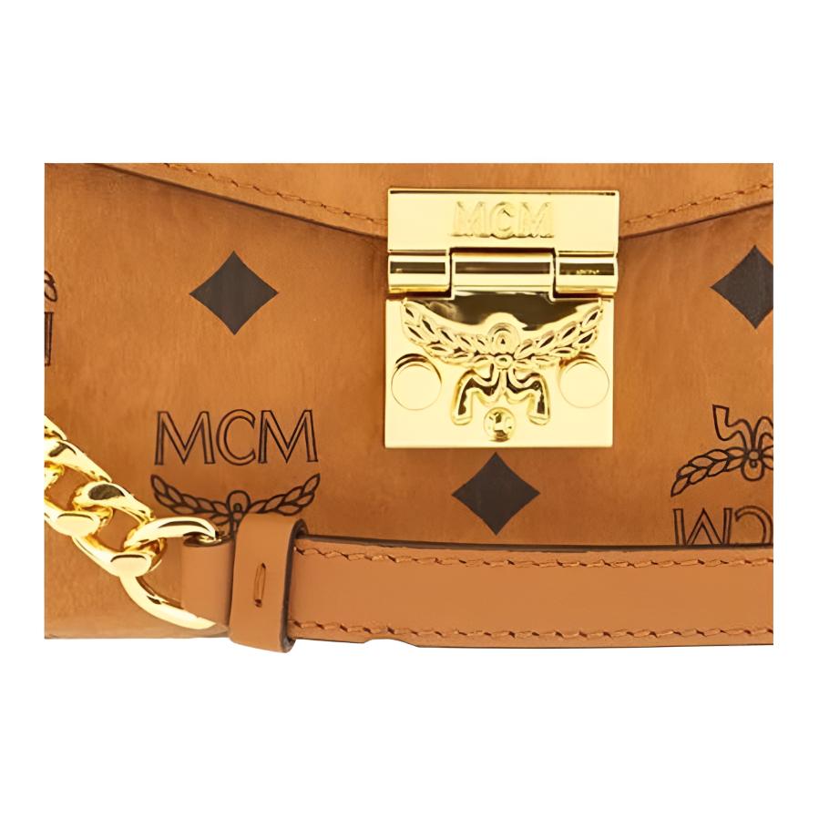 Mcm Tracy Foldover Top Medium Shoulder Bag