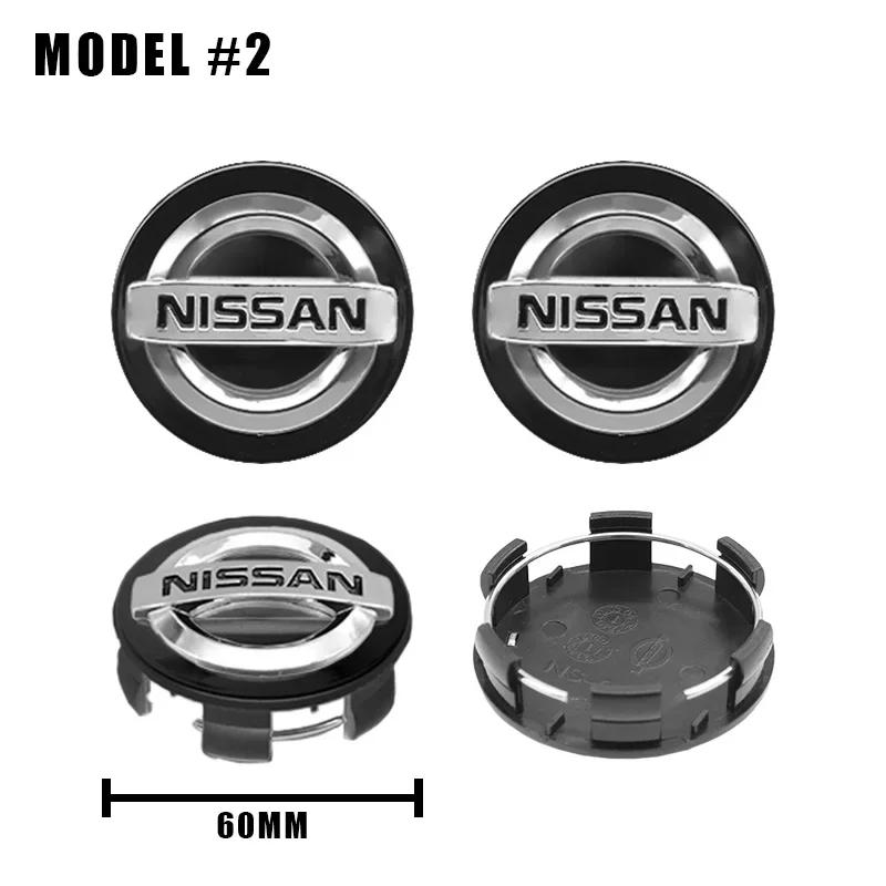 Per Nissan ArR44Pezzi 54/60mm Tappi Centrali Ruota Logo Auto Copriruota Per Nissan X-trail Qashqai Note Juke Sentra Patrol Leaf Tiida Accessori