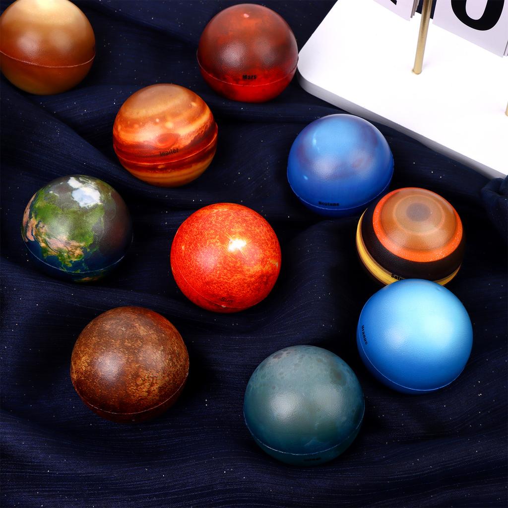 20 Pcs Solar System Stress Balls Planets Stress Balls Planets Squeeze Ball Stress Relief Toys Sensory Balls Educational Space Fo