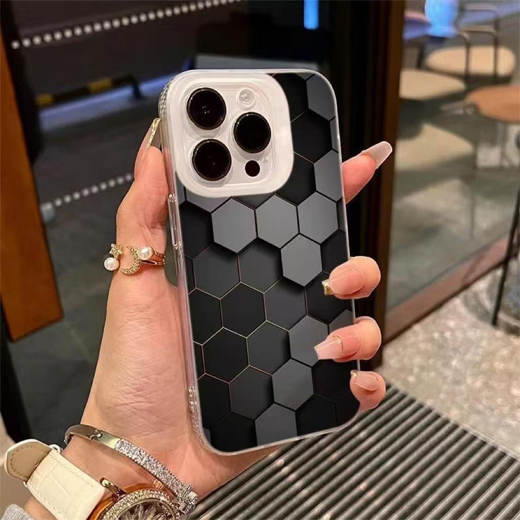 Hot-Selling Honeycomb Case for Apple iPhone 16 Pro/14 Pro with 3D Design, Compatible with iPhone 17