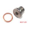 M12 X 1.25 Sensor de Oxigênio Lambda O2 Tampão Cego Tampa Rolha Acessórios de Escape Com Junta Peças Automotivas Rosqueadas Sextavadas