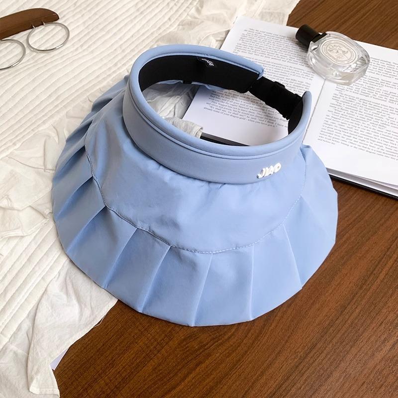 New Shell Sunshade Ice Silk Empty Top Hat Children's Summer Sunscreen Hat Outdoor UV Protection Big Brim