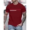 Men's Summer Short Sleeved T-shirt 100% Cotton High Street Loose Fashion High Quality Short Sleeve Loose Sports Shirt