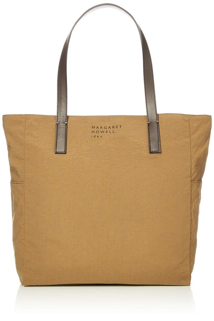 Margaret Howell Idea Tote Bag Nylon and Cowhide A4 Shoulder Plenty of Simple and Natural Adult Made in Mustard "Gable" - Leather, Lightweight, Size,