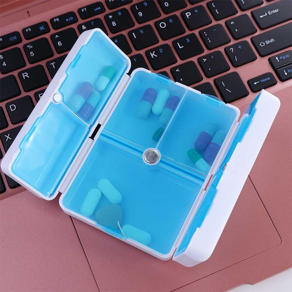 Weekly Medicine Pill Box Magnetic Pill Box Magnetic Pill Case  Household