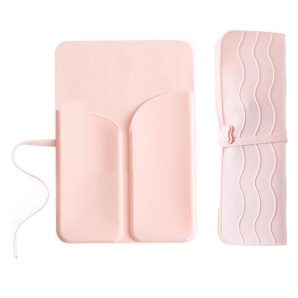 2 In 1 Hair Curler Storage Bag Folding Heat Resistant Mat for Hair Care Tool
