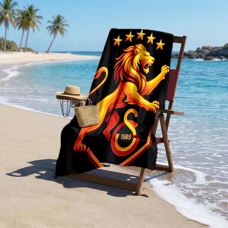 Galatasaray Fashion Beach Towel: Ideal for Summer Adventures Soft, absorbent and quick drying suitable for swimming and bathing
